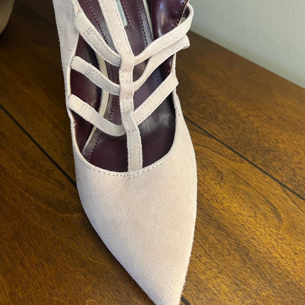 BCBGeneration Beige Suede Heels - Picture 7 of 10